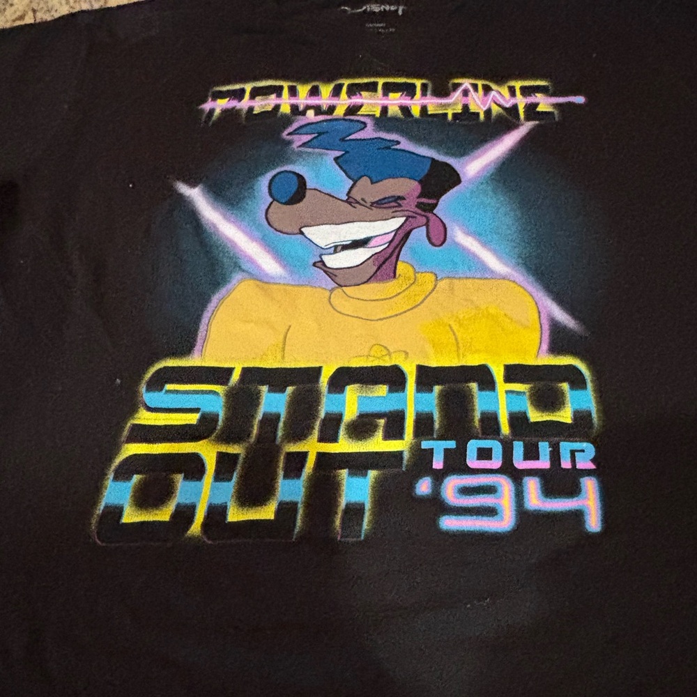 Disney Powerline A Goofy Movie Stand Out Tour '94 T-Shirt, Size: Medium